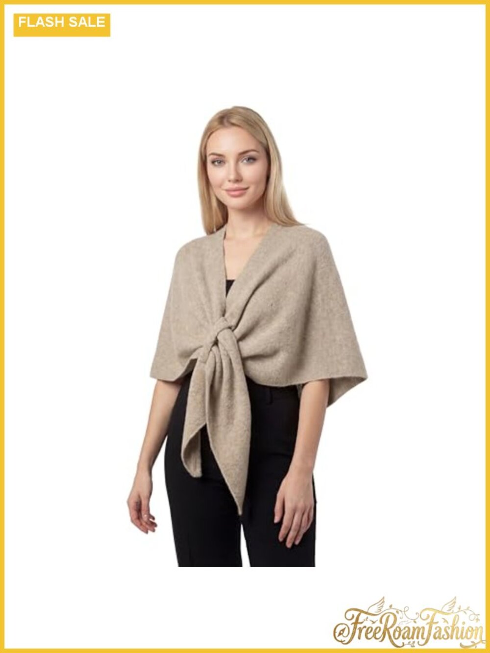 100% Polyester Pashmina Shawl Wrap Triangle Cape Knit Sweater Scarf Fall Winter